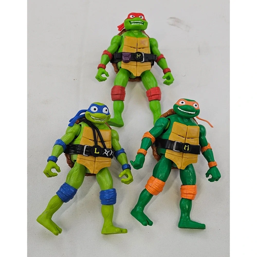 Playmates TMNT Mutant Mayhem Figure Lot Leonardo Raphael Michelangelo 2023 83350